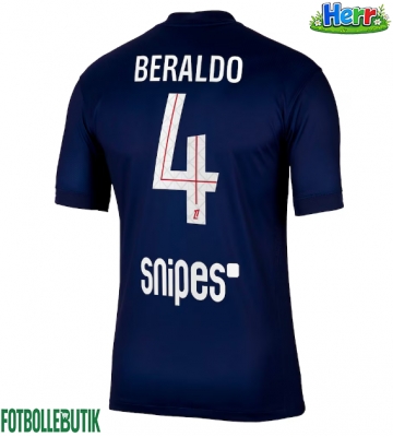Paris Saint-Germain Lucas Beraldo #4 Hemmatröja 2025-26 Kortärmad